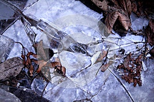 Broken Glass, Absrtact Background Motive