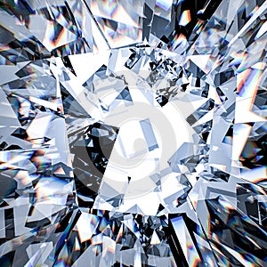 Broken glass background