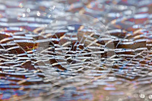 Broken glass barrier selective focus