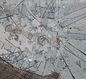 Broken glass, can be used as background