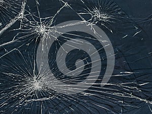 The broken glass.The cracks texture