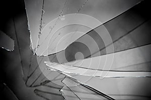 Broken Glass Grayscale