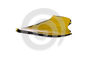 broken glass isolated on white background