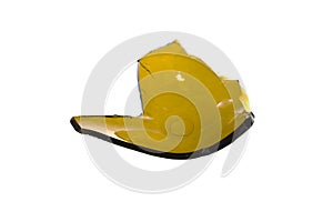 broken glass isolated on white background