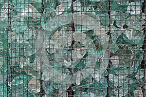 Broken glass panel