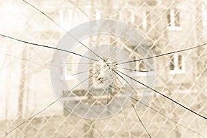 Broken Glass Sepia