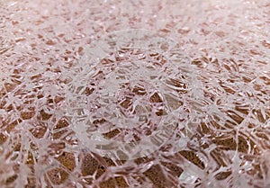 Broken glass structure, background with shards of transparent glass, broken glass texture.