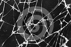 Broken glass texture. Abstract of cracked phone screen