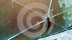 Broken glass window repair need
