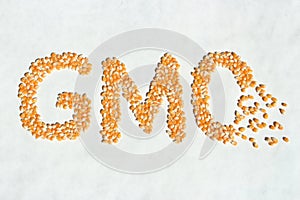 Broken GMO Corn Word