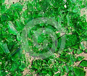 Broken Green Glass