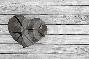 Broken heart background design. 3D rendering.Broken heart background design. 3D rendering