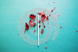 Broken heart lollipop