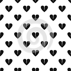 Broken heart pattern seamless vector