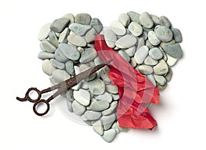 Broken Heart Rock Paper Scissors