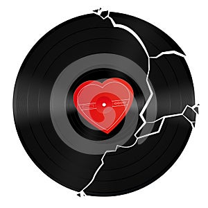 Broken Heart Vinyl Record