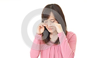 Broken-hearted woman