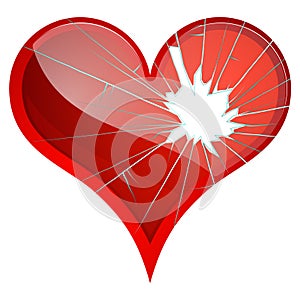 Broken hearts. Dislike, sadness, shattered, rupture, break up themes.