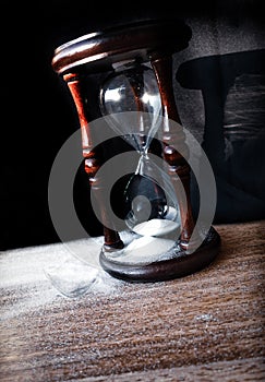 Broken hourglass - sand clock