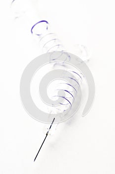 Broken hypodermic needle photo