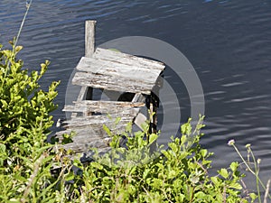 Broken jetty