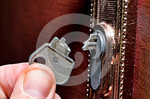 The broken key in the lock