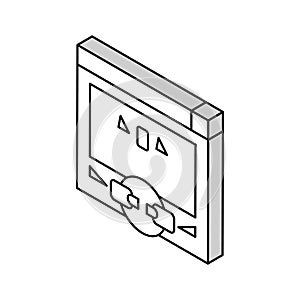 broken link 404 error isometric icon vector illustration