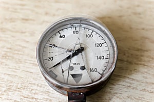 Broken manometer