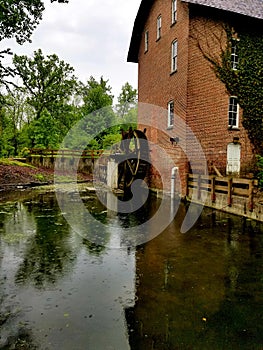 Broken mill wheel