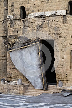 Broken Mirror on Stage at Ancient Theatre of Orange