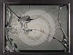 The broken monitor of the old TV, kinescope , gadget photo