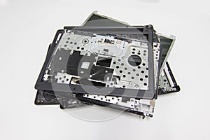 A broken old Computer laptop and notebook crash