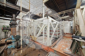 Broken old ionization calorimeter in an abandoned underground laboratory for the study of cosmic rays photo