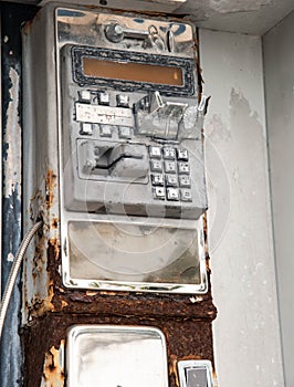 Broken pay phone