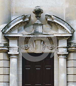 Broken Pediment with Vase in the Middle