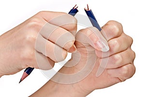 Broken pencil