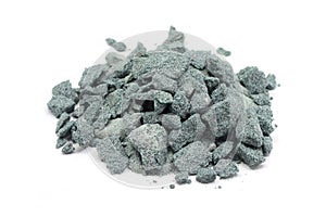 The broken pieces of silicon carbide