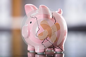 Broken Pink Piggybank