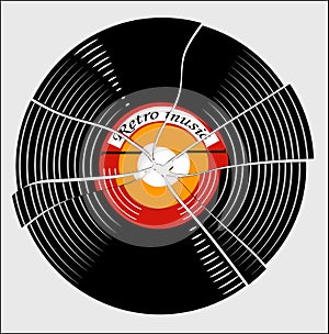 The broken plate is in a