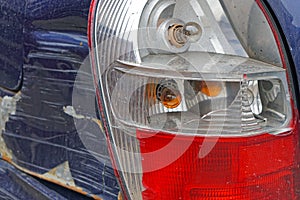 Broken rear lights