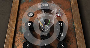 Broken Retro Elevator Control Panel