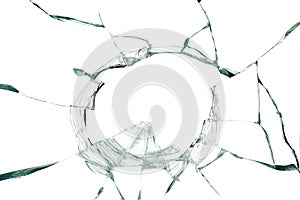 Broken silicate glass background