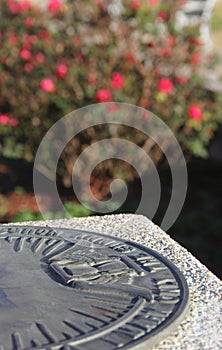 Broken Sundial Near Site of New London School Disaster of 1937 in New London TX