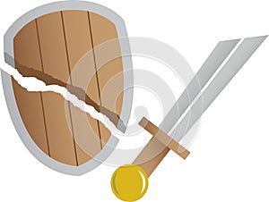 Broken sword and broken shield