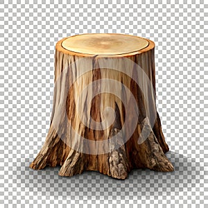 Broken Tree Environmental Damage Drawing