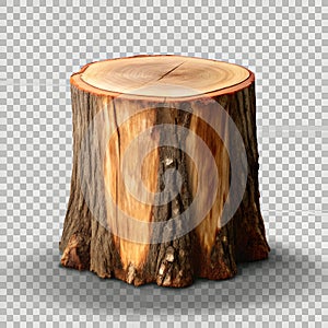 Broken Tree Environmental Damage Drawing