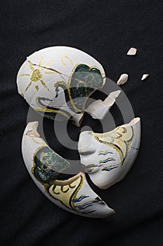 Broken venecian mask