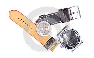 Broken watch isolated