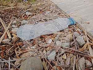 Broken water bottle image