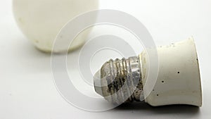 Broken white bulb